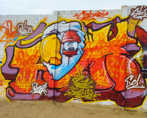 Graffiti en La Estancia