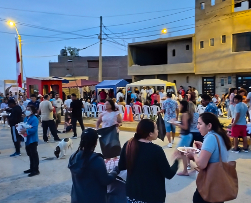 Asfaltado de la vía de acceso a La Estancia