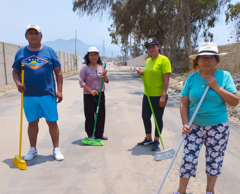 Asfaltado de la vía de acceso a La Estancia