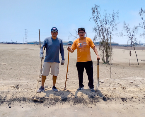 Asfaltado de la vía de acceso a La Estancia