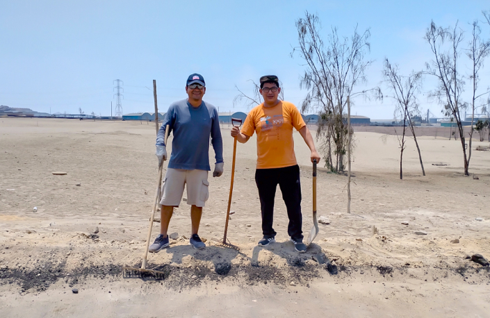 Asfaltado de la vía de acceso a La Estancia