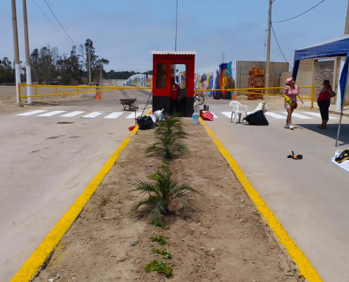 Asfaltado de la vía de acceso a La Estancia