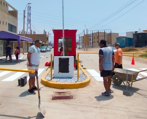 Asfaltado de la vía de acceso a La Estancia