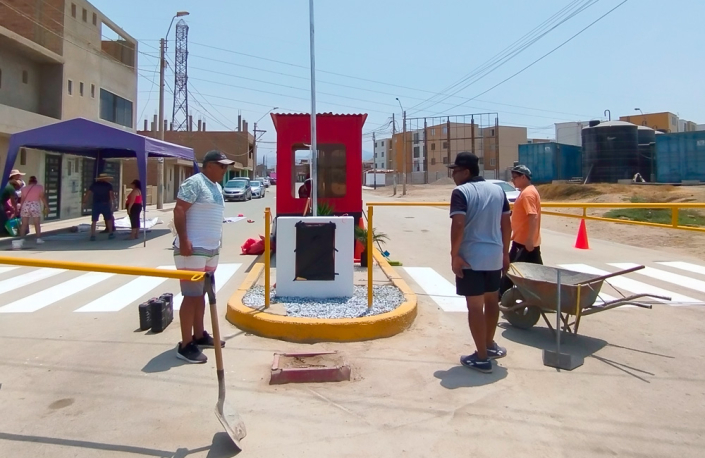 Asfaltado de la vía de acceso a La Estancia